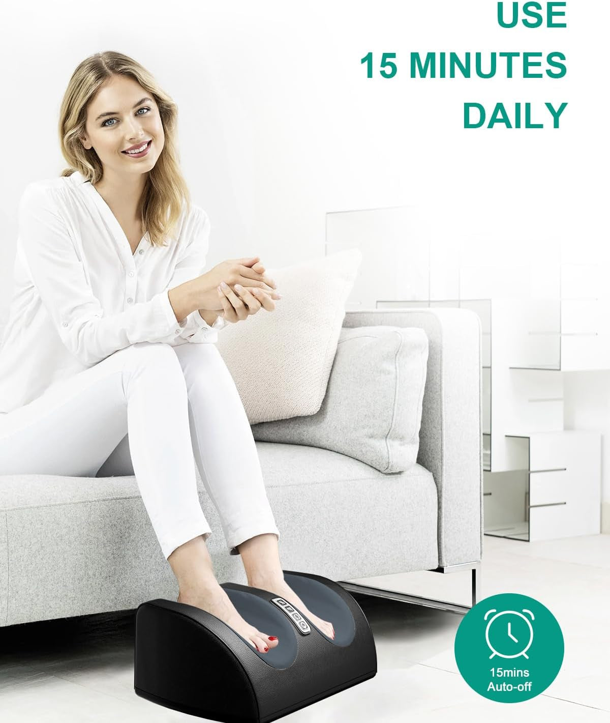 Revitalize Your Feet with the Shiatsu Foot Massager with Heat - Perfect for Relaxation, Pain Relief, and Gifting!