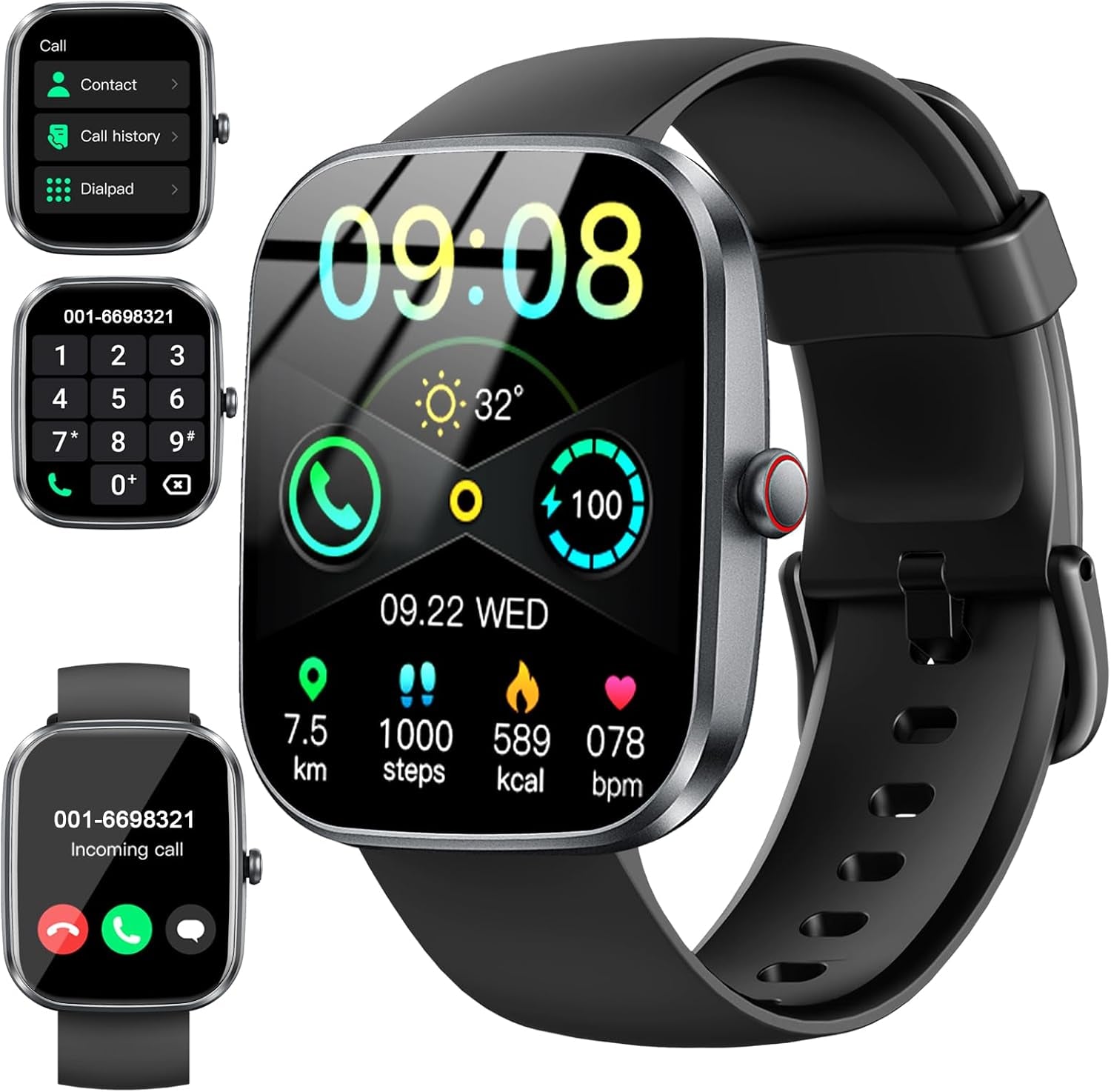 HD Touchscreen Fitness Tracker Smartwatch