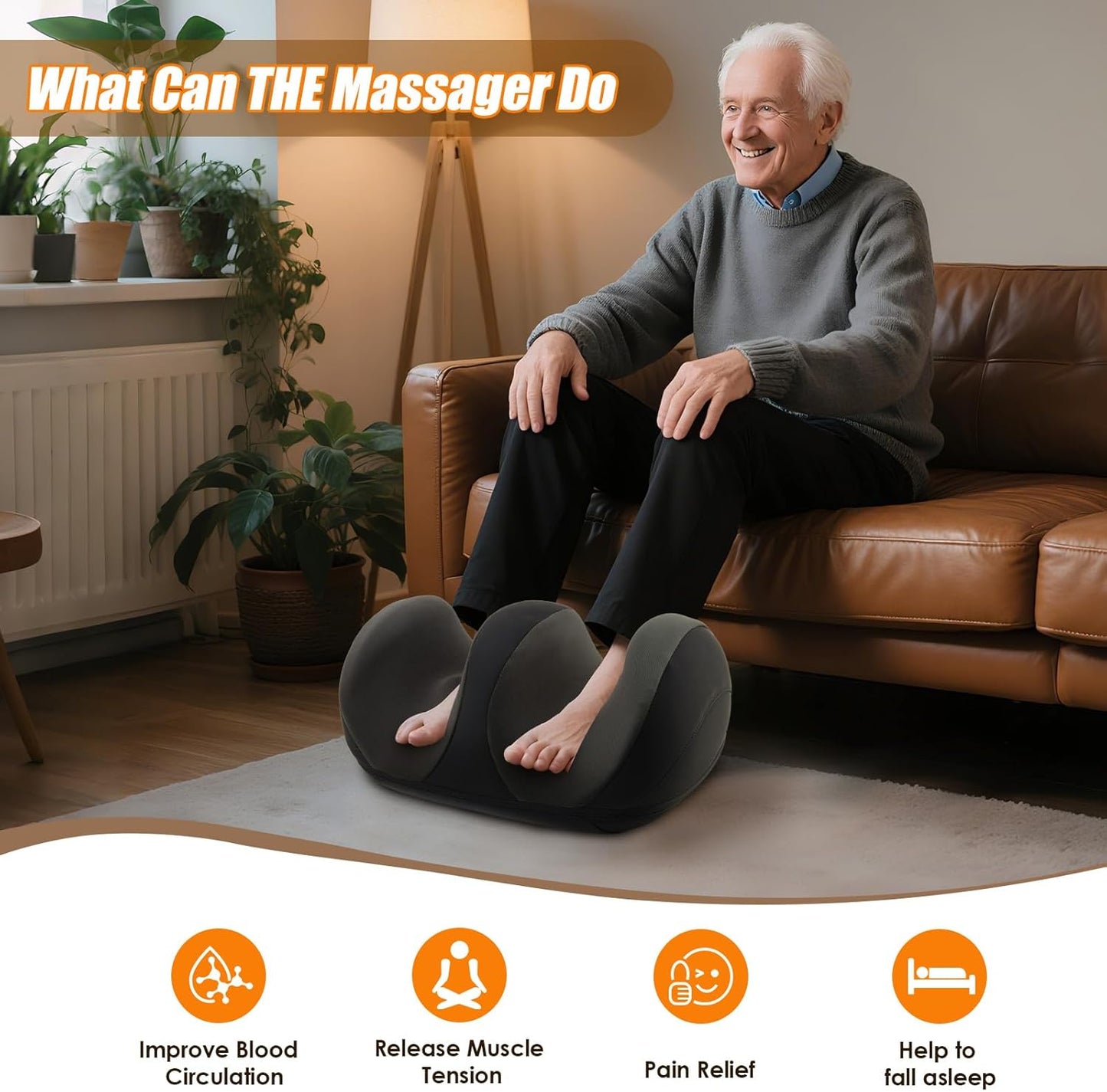 Shiatsu Foot Massager with Heat Therapy