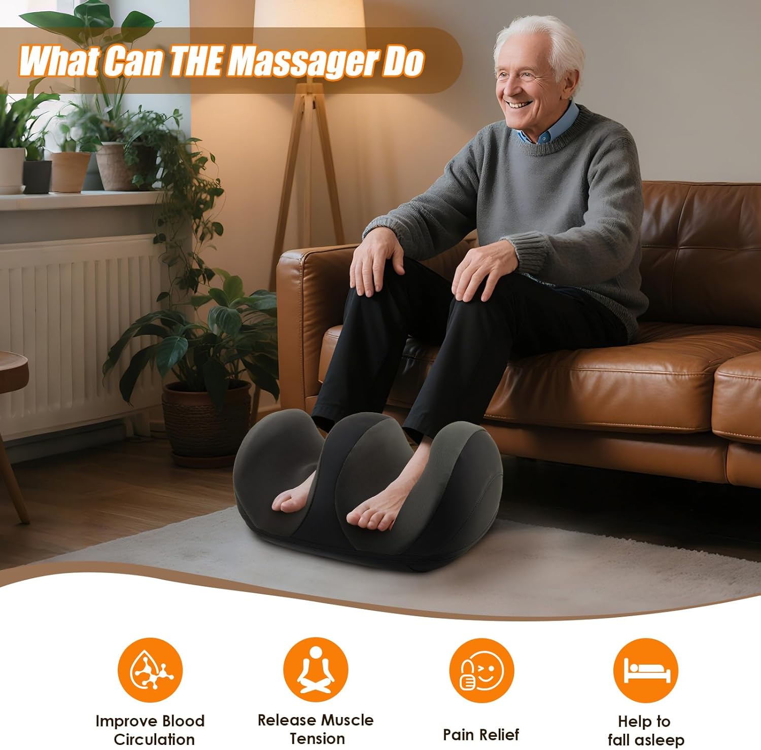 Shiatsu Foot Massager with Heat Therapy