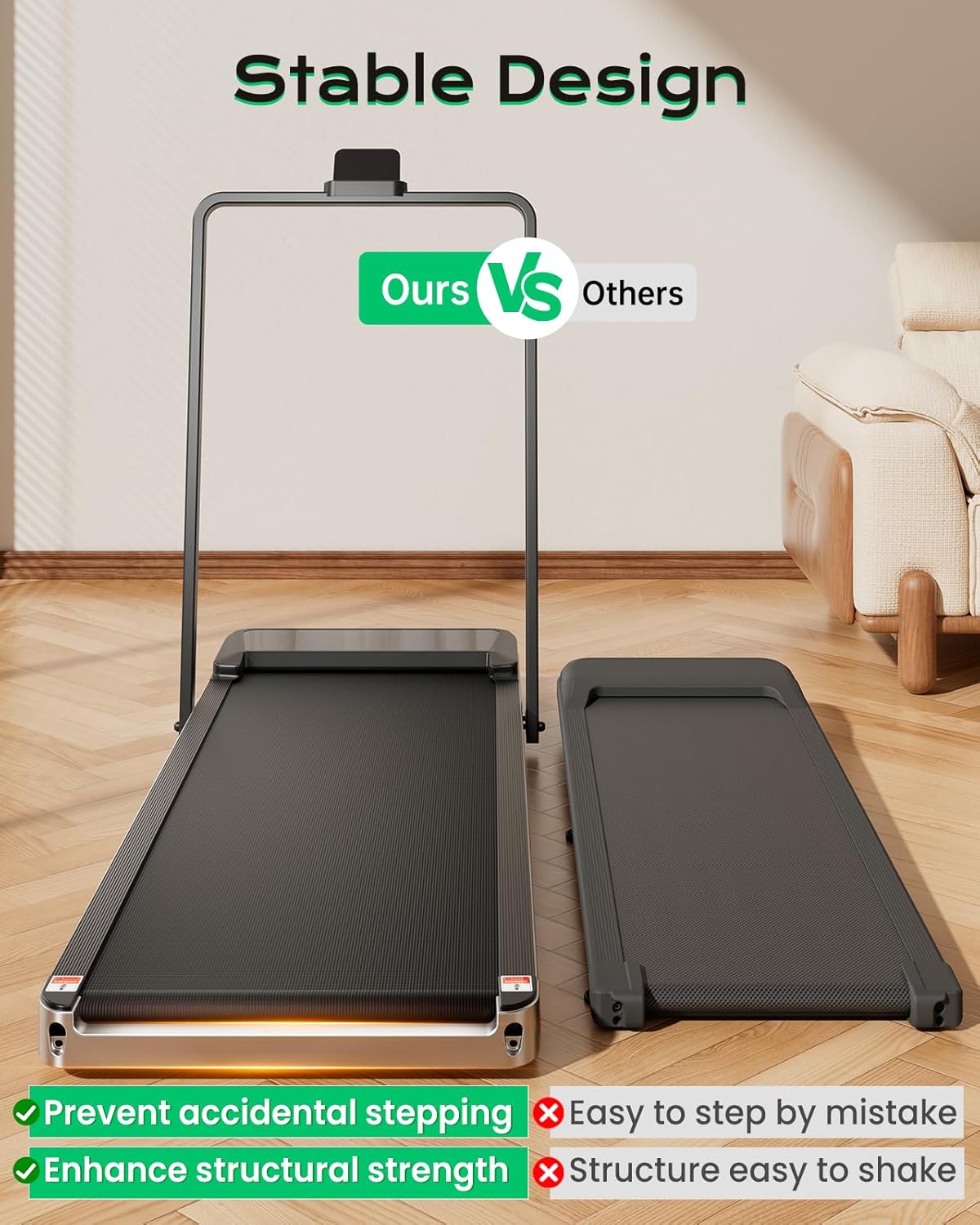 Portable Walking Pad for Home & Office Fitness