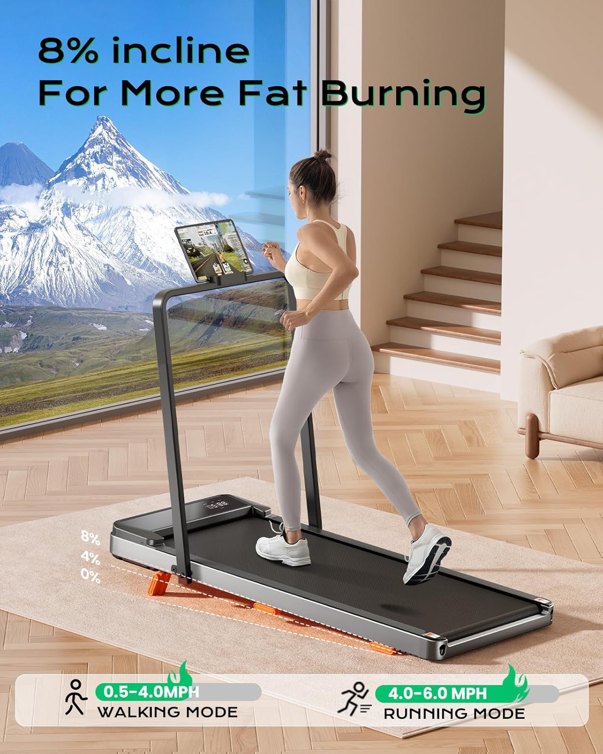Portable Walking Pad for Home & Office Fitness
