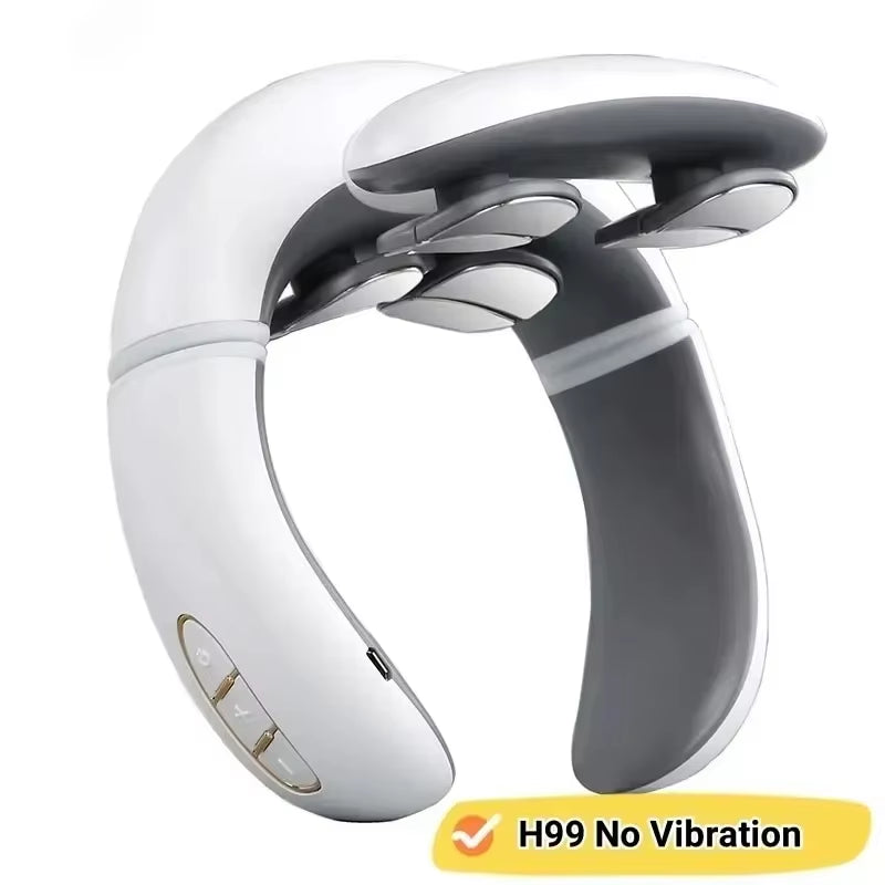 Revolutionary Smart Neck Massager: Soothing Cervical Vibrator with Heating and Magnetic Pulse Technology for Ultimate Pain Relief
