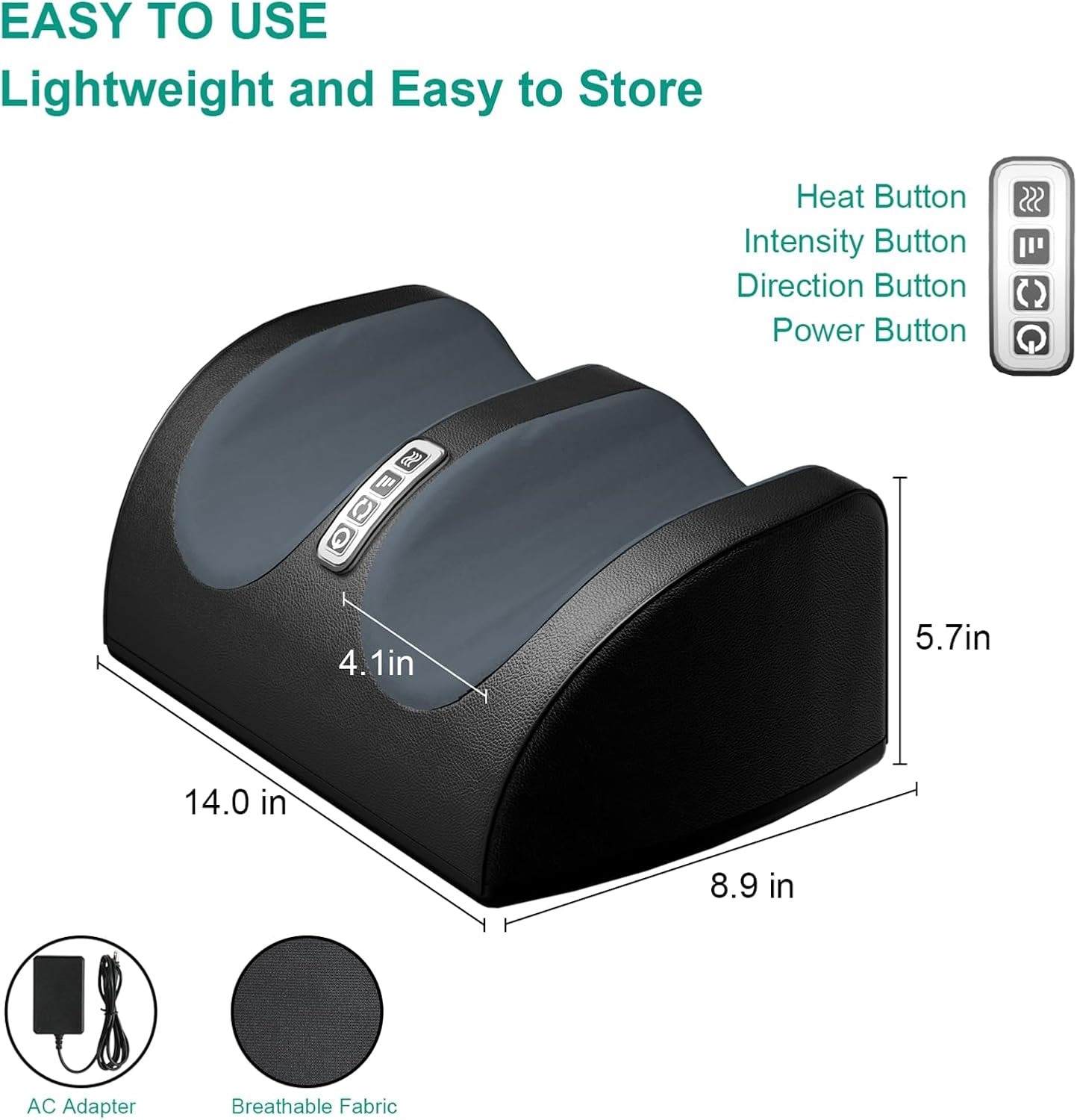 Revitalize Your Feet with the Shiatsu Foot Massager with Heat - Perfect for Relaxation, Pain Relief, and Gifting!