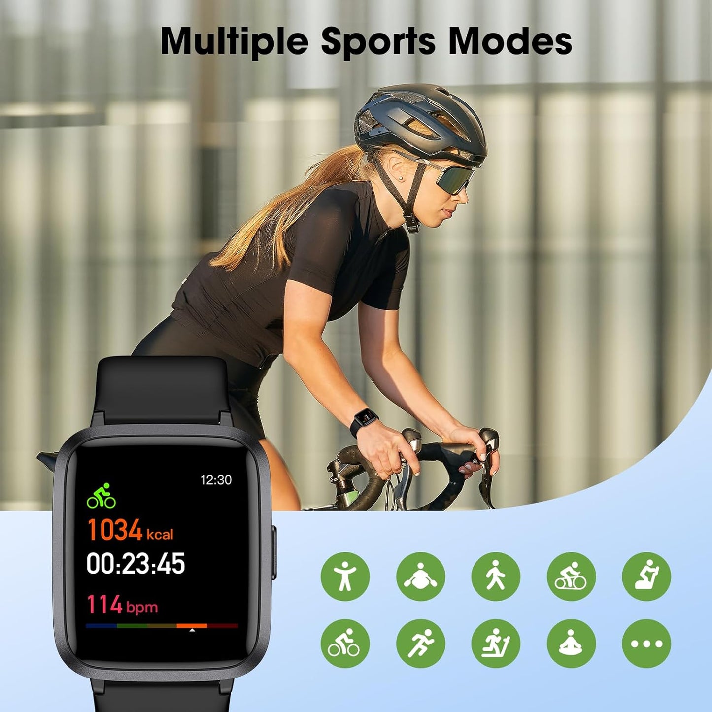 Fitness Tracker Heart Rate Monitor Watch