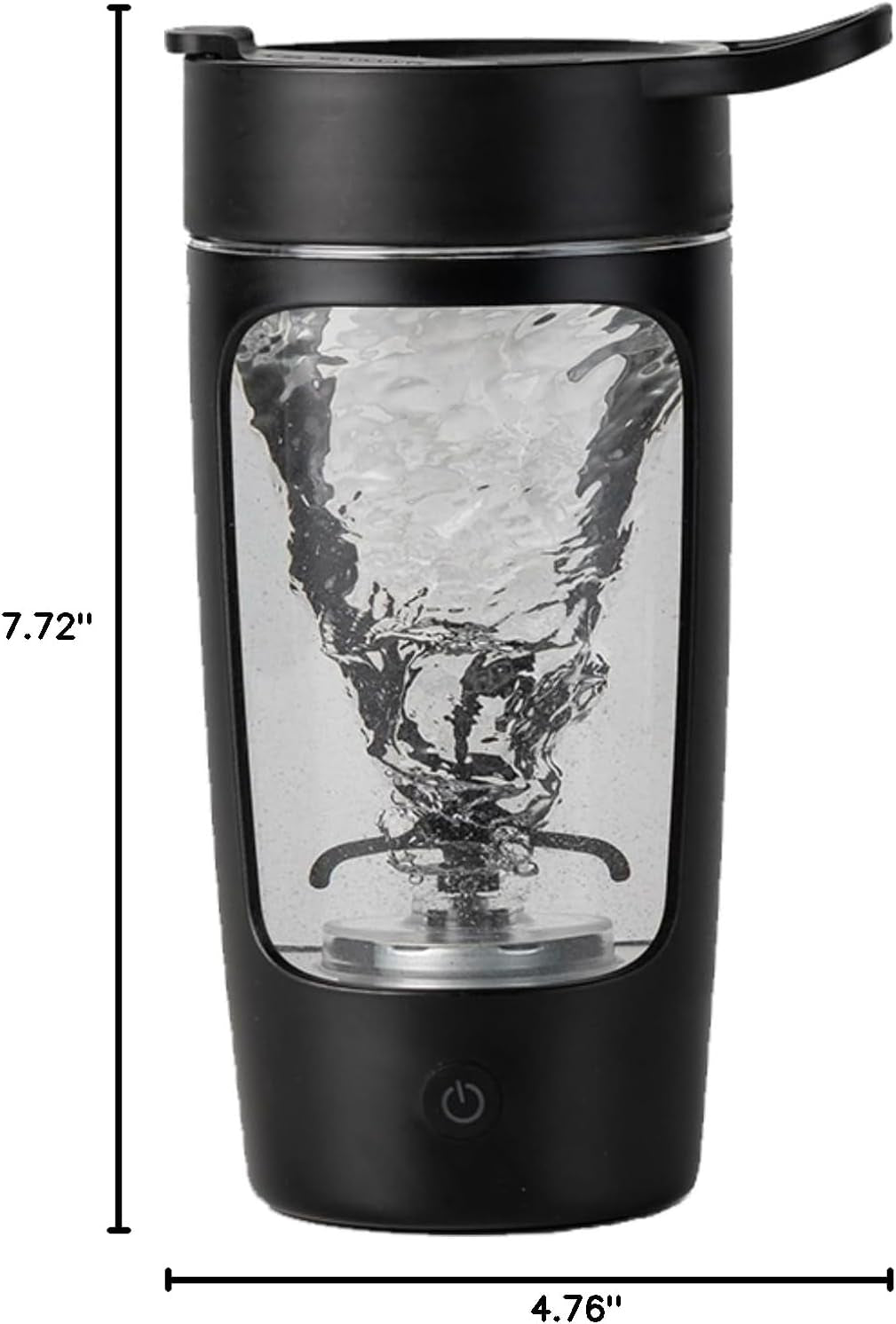 Electric Shaker Bottle, Blender Bottles for Protein Mixes, | Tritan | BPA Free| Portable Mixer Cup, Rechargeable Shake Cups and Meal Replacement Shakes, 22 Oz(Black)
