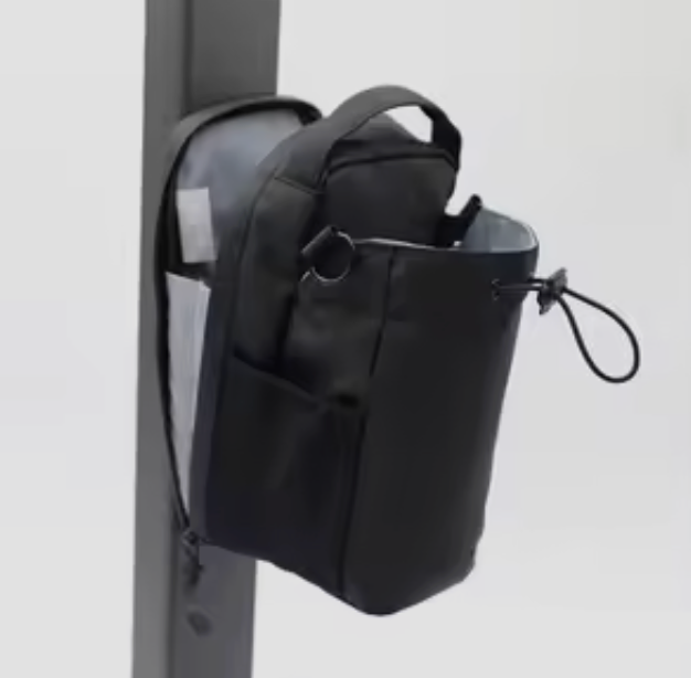 Magnetic Gym Bag for Men and Women,Water Bottle Bag with Phone Pockets & Shoulder Strap,Powerful Magnet Gym Pouch,Magnetic Bag for Sports,Work(Black)