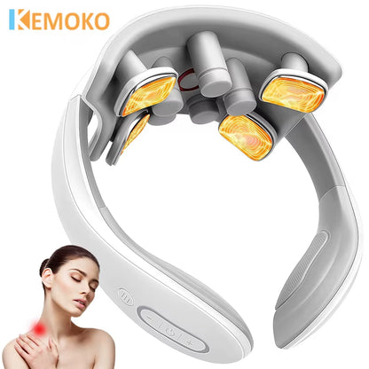 Revolutionary Smart Neck Massager: Soothing Cervical Vibrator with Heating and Magnetic Pulse Technology for Ultimate Pain Relief
