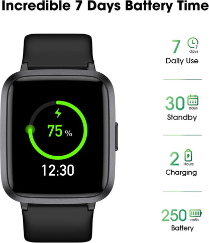 Fitness Tracker Heart Rate Monitor Watch